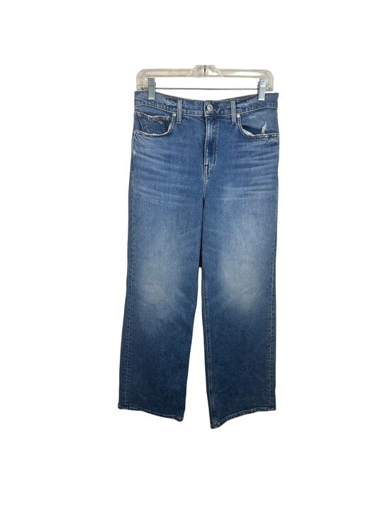 AYR Denim - AYR Secret Sauce Jeans Women's High Rise Wide Leg Blue Denim Size 32S *Altered*